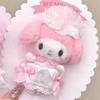 My Melody Wedding Series Pink Dress White Dress Plush Brooch Pin Brooch Plush Doll Pendant Cute Girly Birthday Gift Ornament