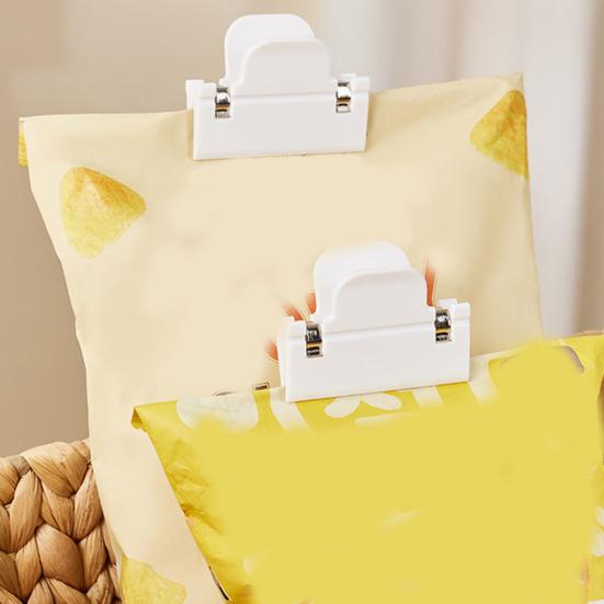 4Pcs Sealing Clip Leak-proof Kitchen Snack Sealing Clamp Moisture-Proof Food Bag Sealers for Home Kitchen