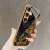 Double Lion Black Gold Edition 2D Phone Case for Samsung S26 S25 S24 S23 S22 S21 S20 A56 A55 A36 16Golden Glass Protective Cover