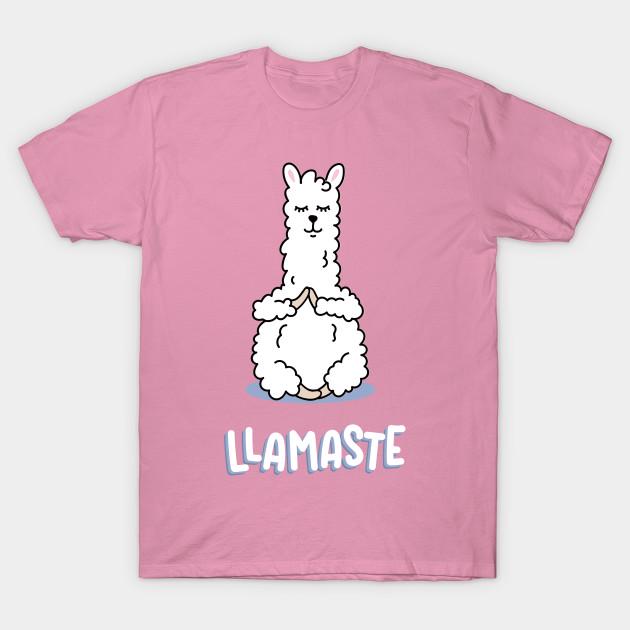 T Shirt Women Llamaste Llama Illustration Harajuku Print Kawaii Tshirt Summer Short Sleeve Female T-Shirt Top Tee
