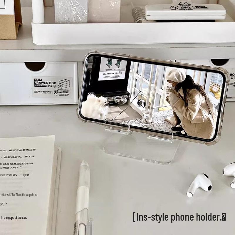 Acrylic Phone & Tablet Stand for Live Streaming and Hands-Free Use