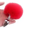 Anal Plug Rabbit Tail Role Play Stainless Steel Prostate Smooth Touch Metal Bunny Tail Sex Toys for Women Men Gay
