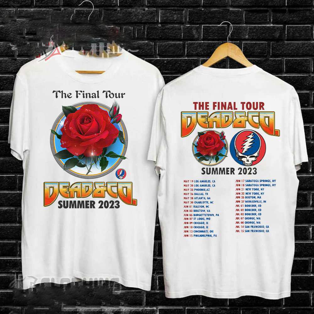 Dead and Company The Final Tour 2023 Dates Setlist Merch Shirt EM053 XXXXL
