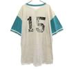 OLD 90s MB 15 Short sleeve Henry Neck T-shirt gray Men's Used