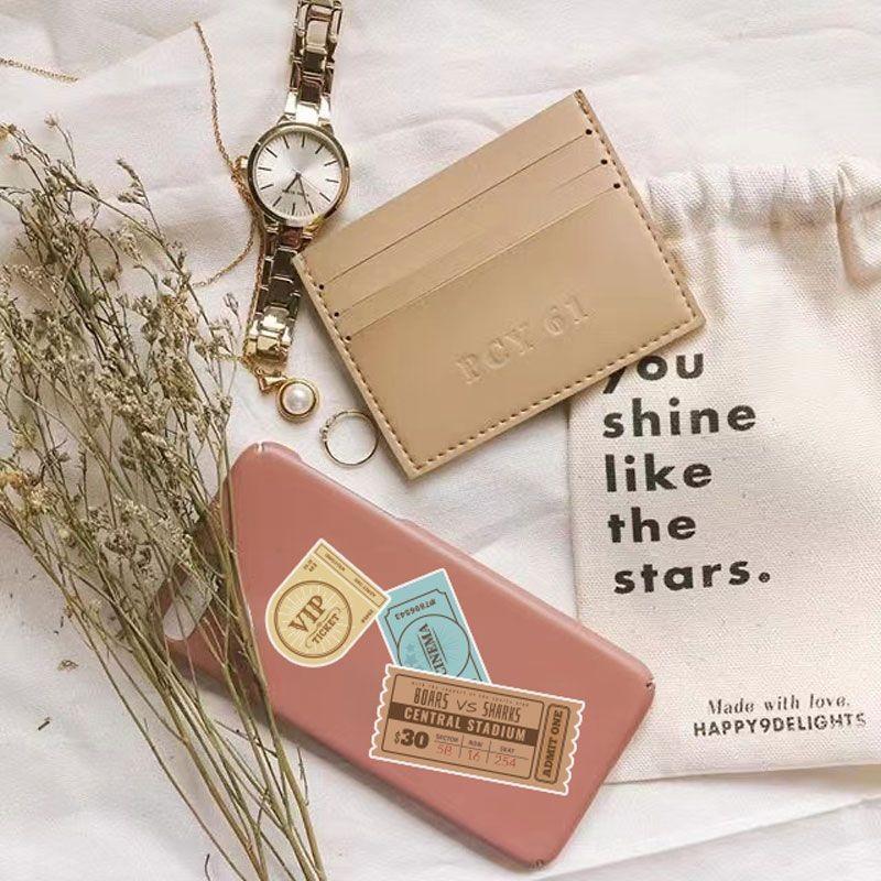 50PCS Vintage Ticket Stickers (Version 2) - High-Aesthetic Supplies for Journal Collage & DIY Background Decor AnimeWorlds Store