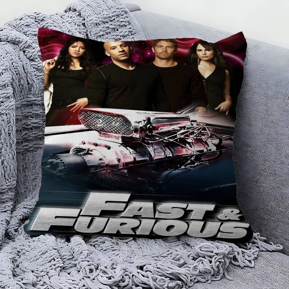 Fast And Furious Classic Pillow Cushion Cover Pillowcase Living Room Sofa Home Decor Customized