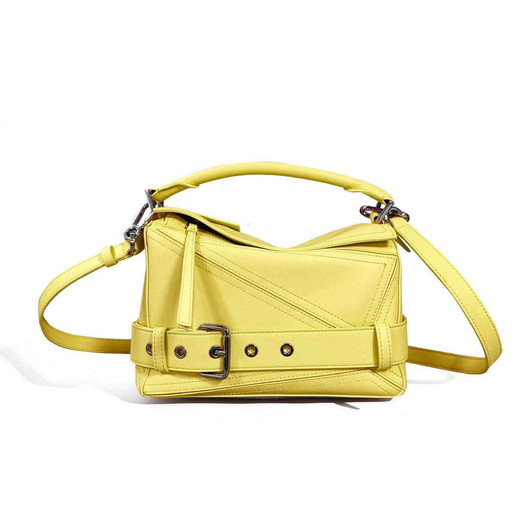 2025 Autumn Geometric Cowhide Crossbody Biker Bag - Large Capacity Genuine Leather Handbag for Women