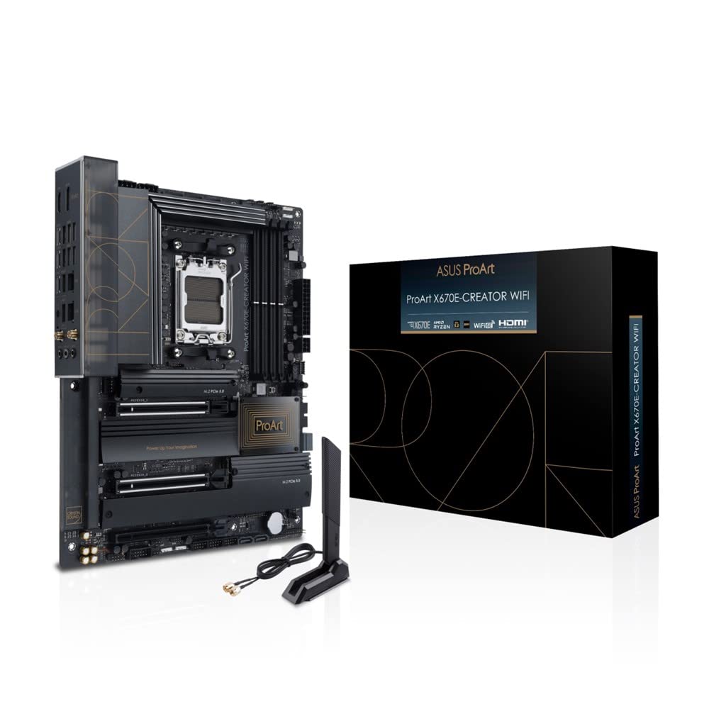 

ASUS ProArt WIFI AMD Ryzen 7000 series AM5 compatible B650 equipped ATX authorized distributor X670E-Creator motherboard/domestic