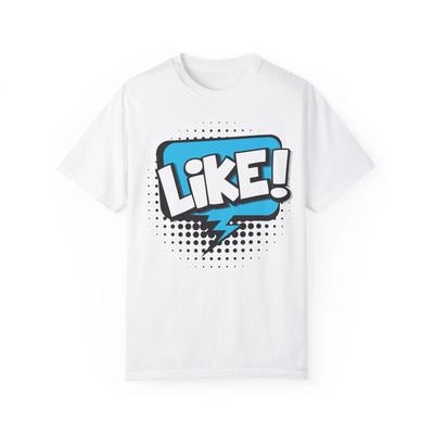 Wie! Zeichnungselement im Comix-Stil :: Unisex stückgefärbtes T-Shirt