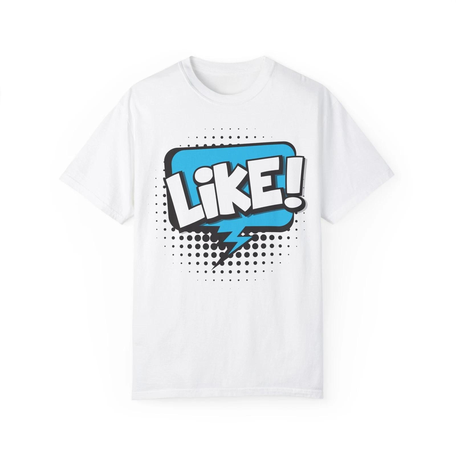 Нравиться! Элемент рисунка в стиле комиксов :: Унисекс футболка, окрашенная в готовом виде 2XL