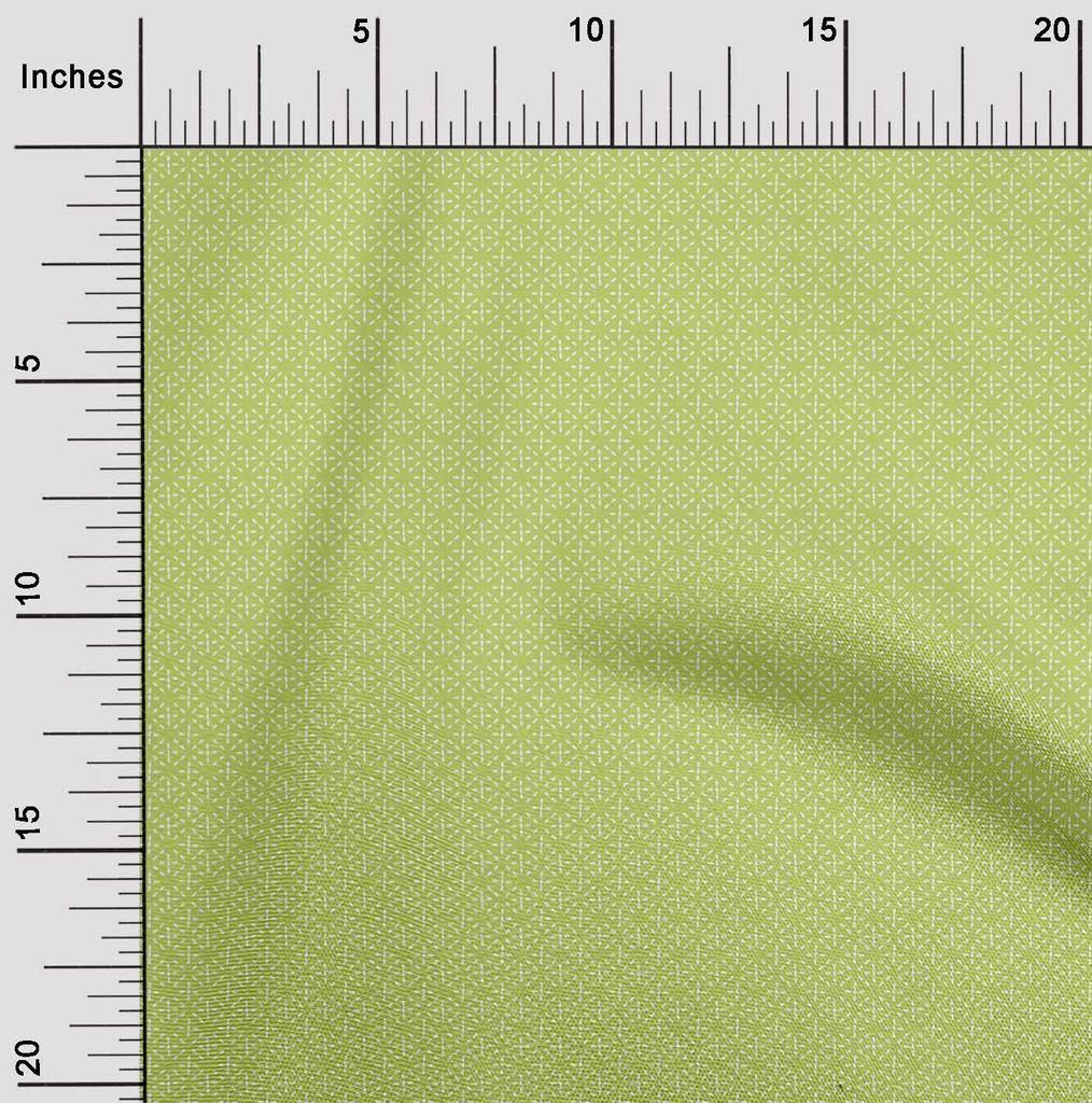 oneOone Cotton Flex Fabric Shapes Geometric Sashiko Print Sewing Fabric BTY 40 Inch