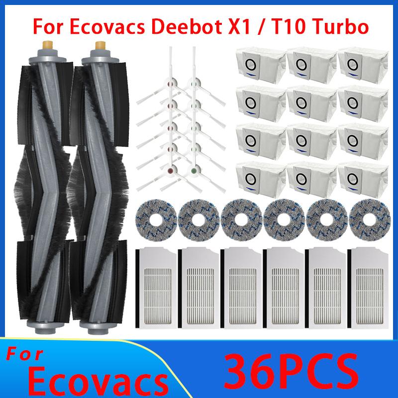 Für Ecovacs Deebot T10 OMNI X1 TURBO Saugroboter Filter Seitenbürste Reinigungstuch Ersatzteile Staubbehälter Zubehör