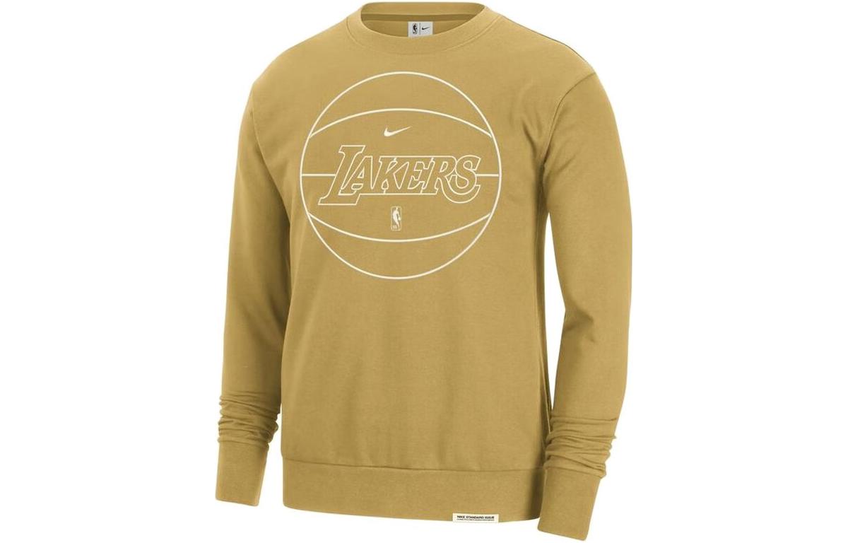 Nike Dri Fit NBA Sweatshirt Men s Wheat Gold DX9749-725 XL