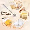 Kitchen Whisk Stainless Steel Egg Whisk Mixer Stirrer Milk Frother Handheld Beating Whisking Tools For Coffee Milk Baking