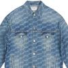 Balenciaga All Over Bb Monogram Logo Denim Jacket 675208TMW374437