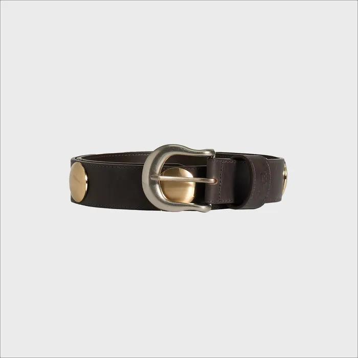 Ida Leather Belt / Gold