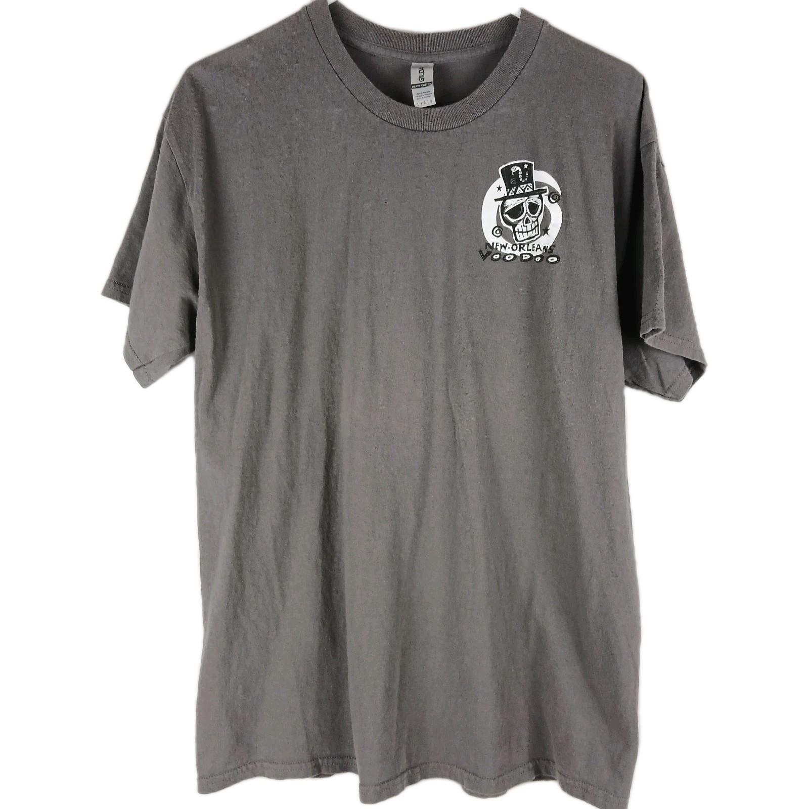 VooDoo New Orleans T-Shirt Men s Lg Skull Bone Bourbon Street French Quart. Gray S разноцветный