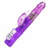 New 12 Modes Jelly Vibration Rotation Rabbit Telescopic Dildo G Spot Vibrator Massager Sexy Wand Swirling Beads and Vibrating Swan Sex Toys for Woman