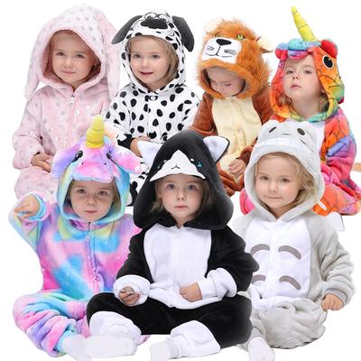 Kigurumi Onesie Kinder Katze Einhorn Löwe Panda Pyjamas Für Kinder Tier Cartoon Hund Kaninchen Fisch Schläfer Baby Kostüm Winter Mädchen Licorne Jumspuit