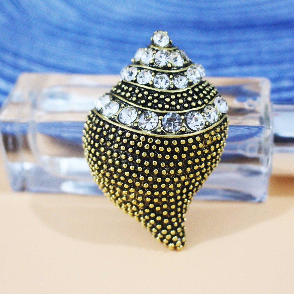 Spilla Cristallo Animale Stile Palazzo Vintage con Strass per Donne e Uomini