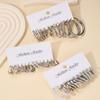 18 Pairs Silver Color Pearl Twist Hoop Earrings Set Vintage Metal Circle Geometric Earrings for Women 2024 Trendy Jewerly Gifts