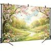 2D Enchanted Cherry Blossom Backdrop Spring Garden Party Photo Booth Background