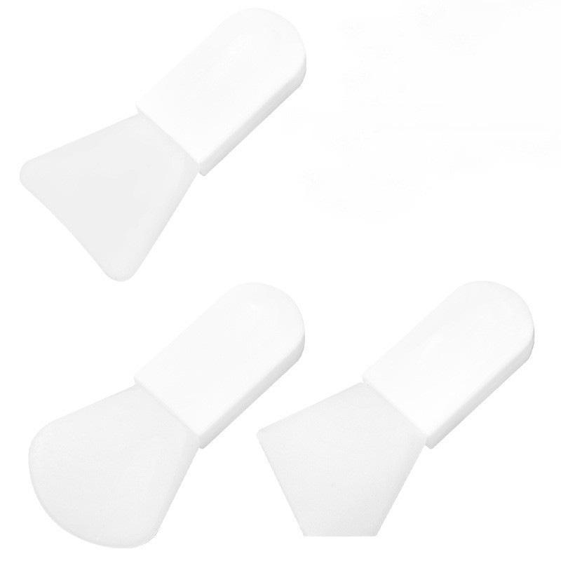 Silicone Facial Mask Brush Mini Short Handle Portable Mud Mask Applicator