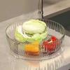 Capac Alimentar din Plastic Transparent cu Mâner Cupolă Universală pentru Oale Tigăi Farfurii Rezistent la Praf Stivuibil Accesoriu de Bucătărie Multifuncțional pentru Casă Bufet