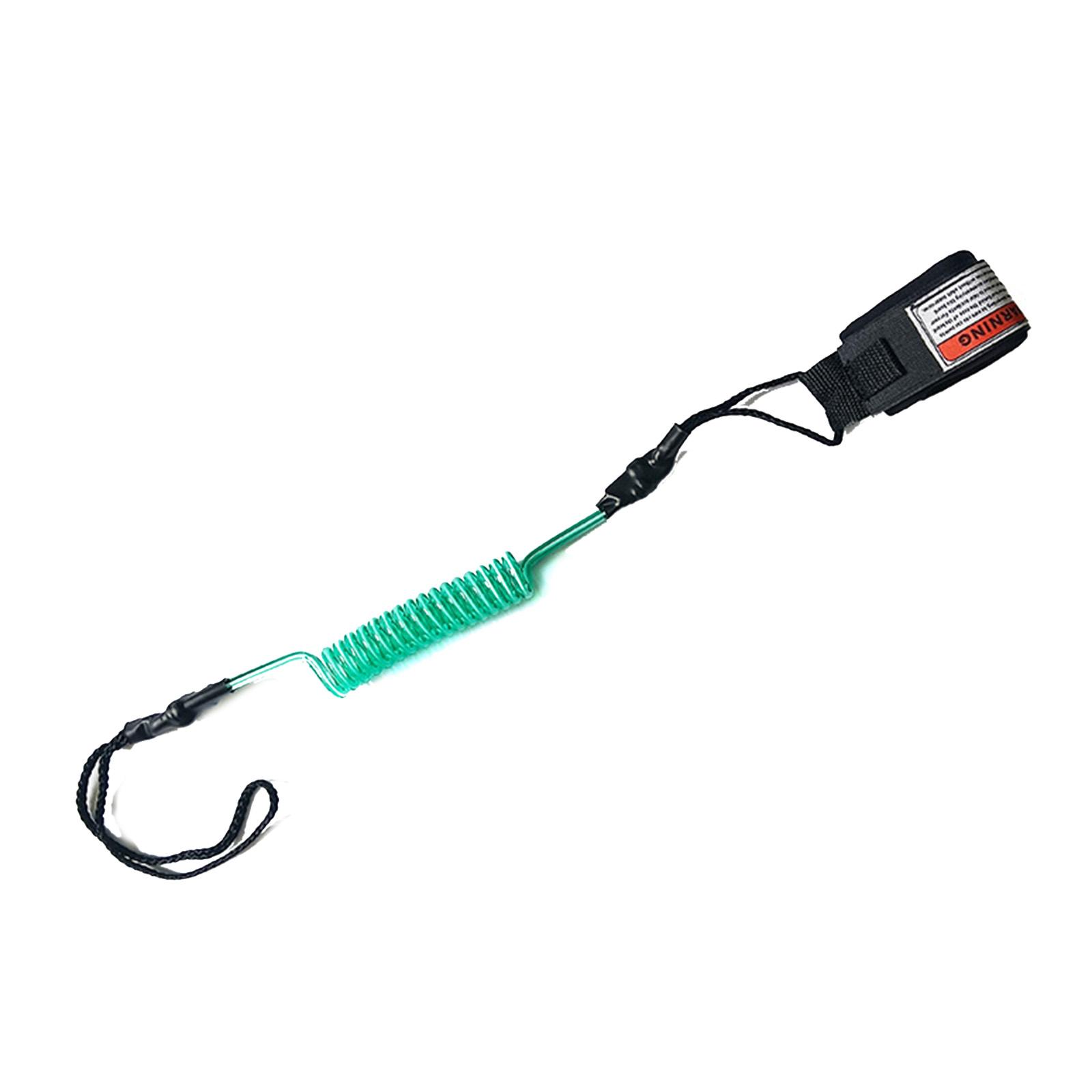 

Coiled SUP Leash Stand-Up Paddle Board Hand Rope Wrist Strap Surfboard Leash for Paddleboard, Shortboard, and Longboards зелений