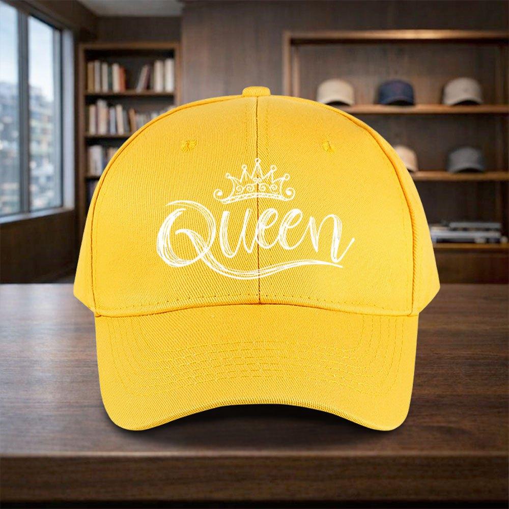 Queen Printed Adjustable Baseball Cap for Vacation Travel Streetwear Duckbill Hat