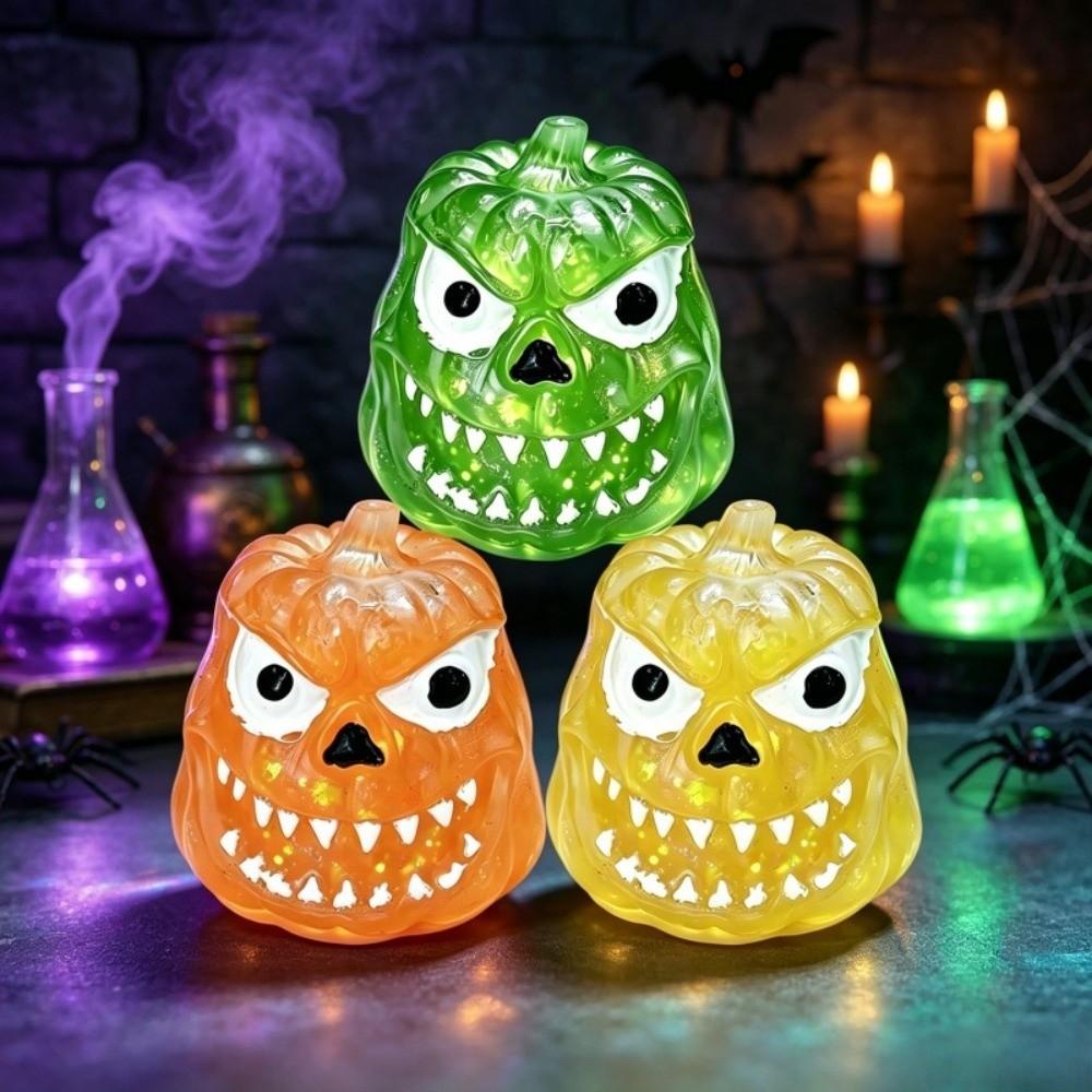 TPR Halloween Dumplings Squeeze Toy Devil Pumpkin Stress Relief Sensory Ball Stress Relief