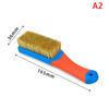 Wire Brush/Bristle Brush/Nano Silk Brush W Silicone Handle Grip For Rust Wielding Slag Dirt Paint Scrubbing With Deep Cleaning
