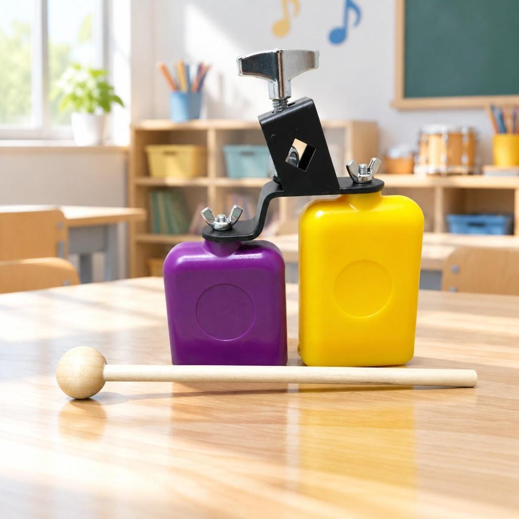 DoubletoneTone Cow Bell Mountable with Mounting Bracket Versatile Cowbell
