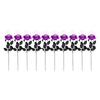 10 Piece Skeleton Hand Artificial Rose Flower Insert Branch Decorative Props for Halloween Horror Party Ghost Festival Table Centerpiece
