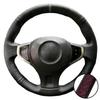 Car Interior Braid Black Perforated Non-slip Artificial Leather 2009-2014 Samsung QM5 Steering Wheel Cover For Renault Koleos