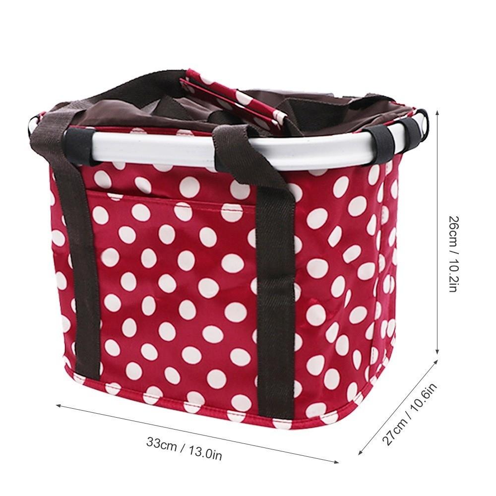5KG Load Capacity Bicycle Front Basket 2 in 1 Design Handlebar Hanging Bag for MTB Cycling