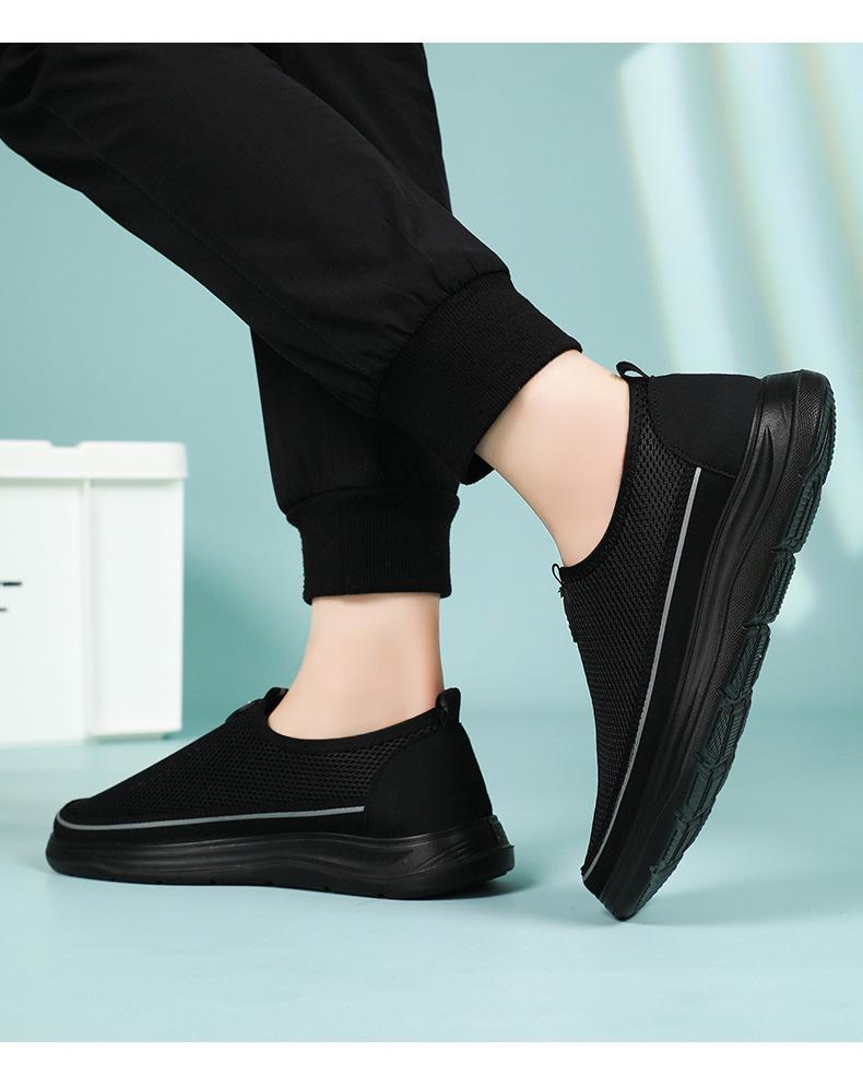 Modeschuhe für Herren Sommer heiß verkaufende Mesh-Schuhe, lässige Slipper, ausgehöhlte atmungsaktive Mesh-Schuhe für Herrenschuhe
