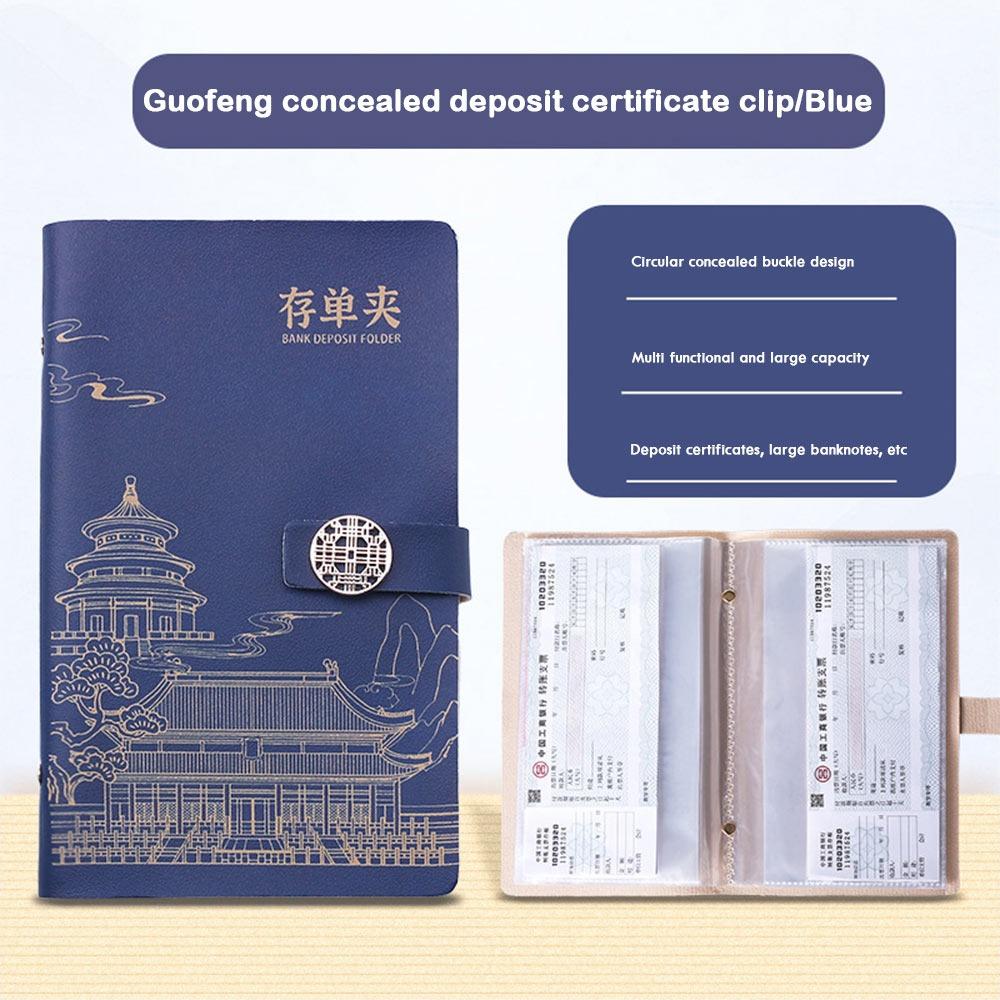 

PU Saving Money Notebook Save Money Memorial Collection Book New Budget Binder синій