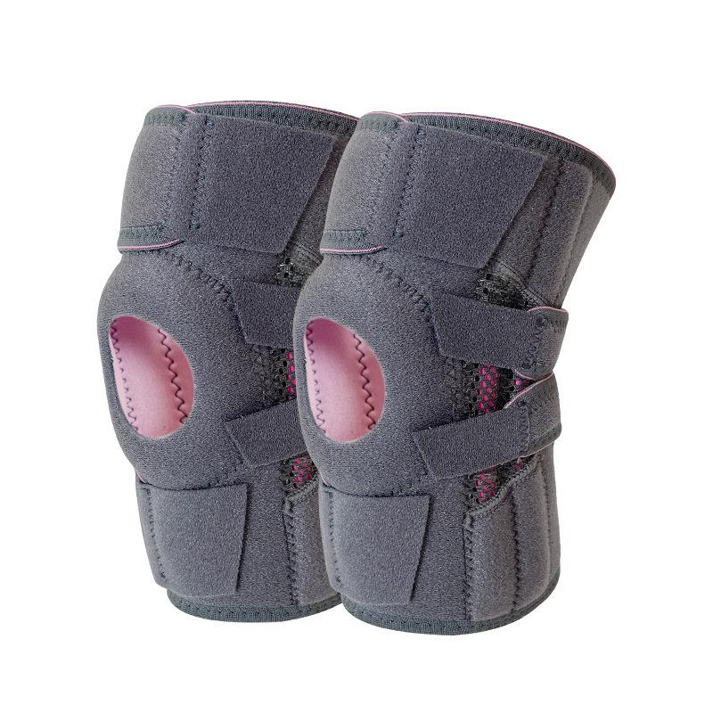 Enhanced Shock-Absorbing Knee Pad with Compression Straps