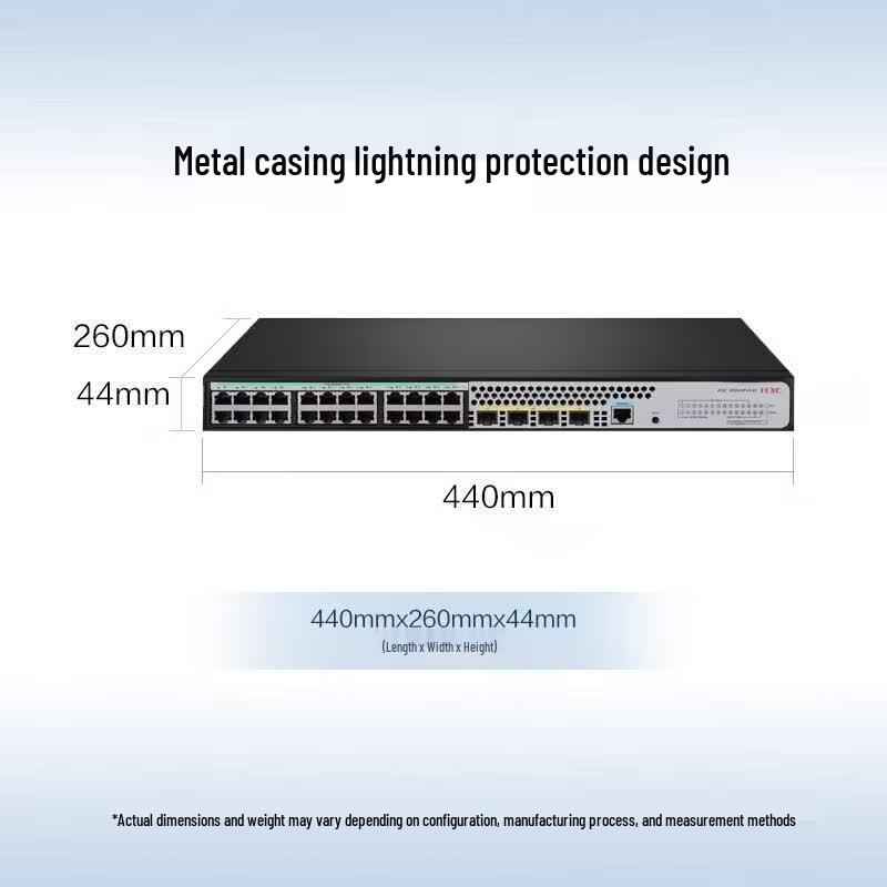 H3C S5024PV5-EI-HPWR 24-Port Gigabit PoE Managed Switch