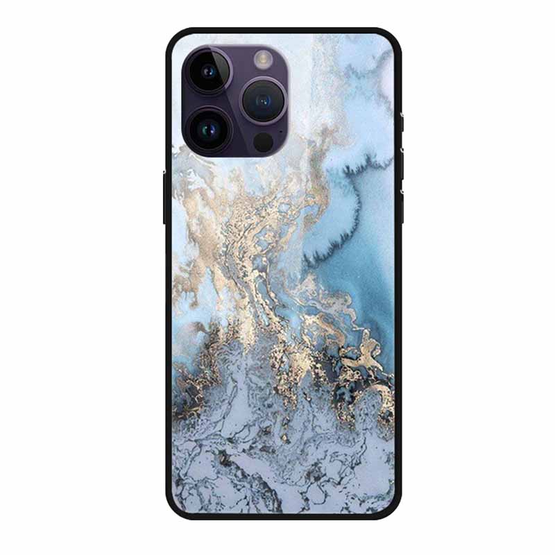 Glass Back Cover For iphone 16 Pro Max Phone Case 16Pro Max Hard Tempered Glass Case For iphone 15 Pro Max Case Soft TPU Bumper