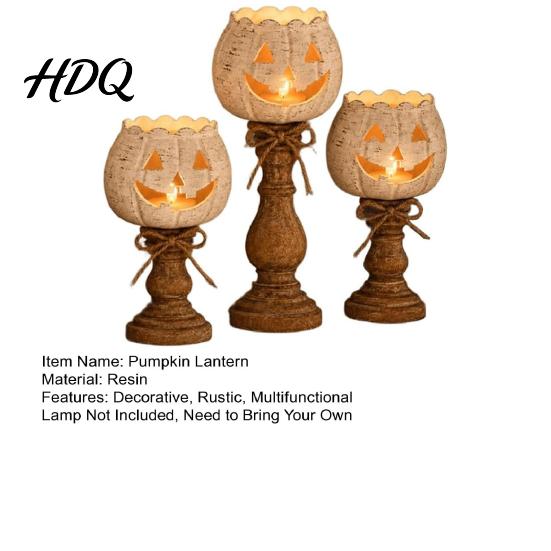 Thanksgiving Pumpkin Centerpiece Rustic White Tealight Candle Holder Set Farmhouse Halloween Tea Light Decorative Fall Accents for Coffee Bar Holders