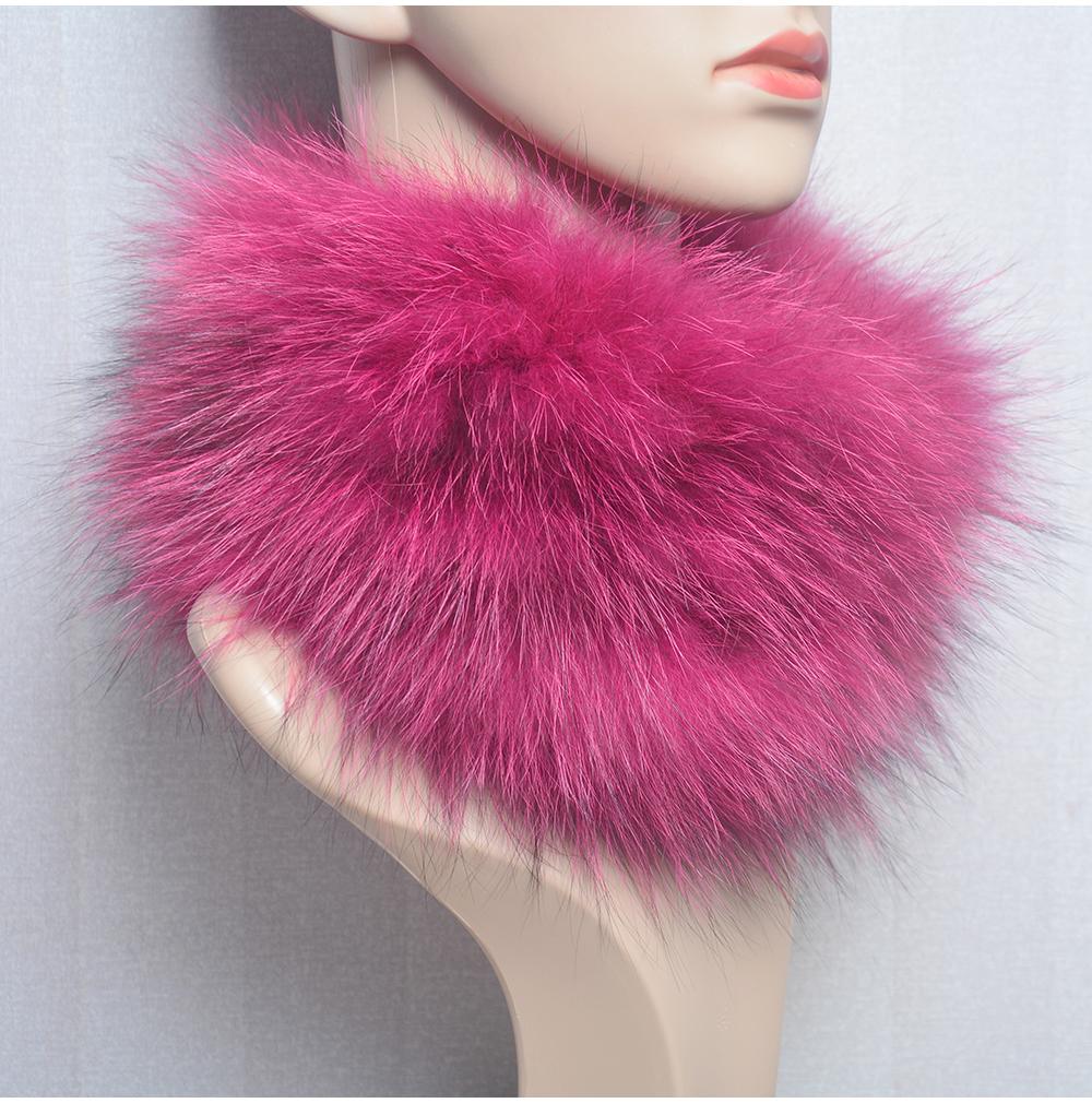 Real Fox Fur Scarf Fur Headband Women Winter Ring Fox Fur Scarves Luxury Neck Warmer Good Elastic 100% Natural Fur Mufflers