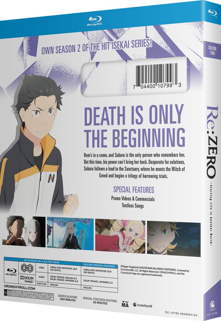 Starting Life in Another World Season Two ReZERO - [Blu-ray]