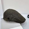 Make old and show your face, small and casual, personalized leopard print denim forward hat, women's summer short brim, versatile retro shell
