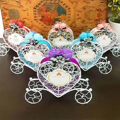 Heart Carriage Couch Słodycze Pudełko czekoladowych cukierków Wedding Party Favors Gift Box