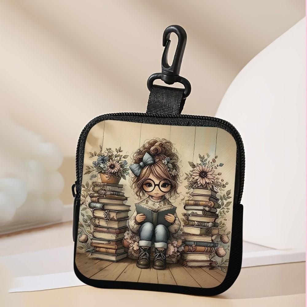 Cute PVC Coin Purse Cartoon Waterproof Women's Wallet Lightweight Zipper Storage Bag for Women Girls