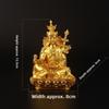 Resin Padmasambhava Statue Tibetan Buddhist Figurine Hand Painted Fine Craft Home Office Desktop Car Ornament