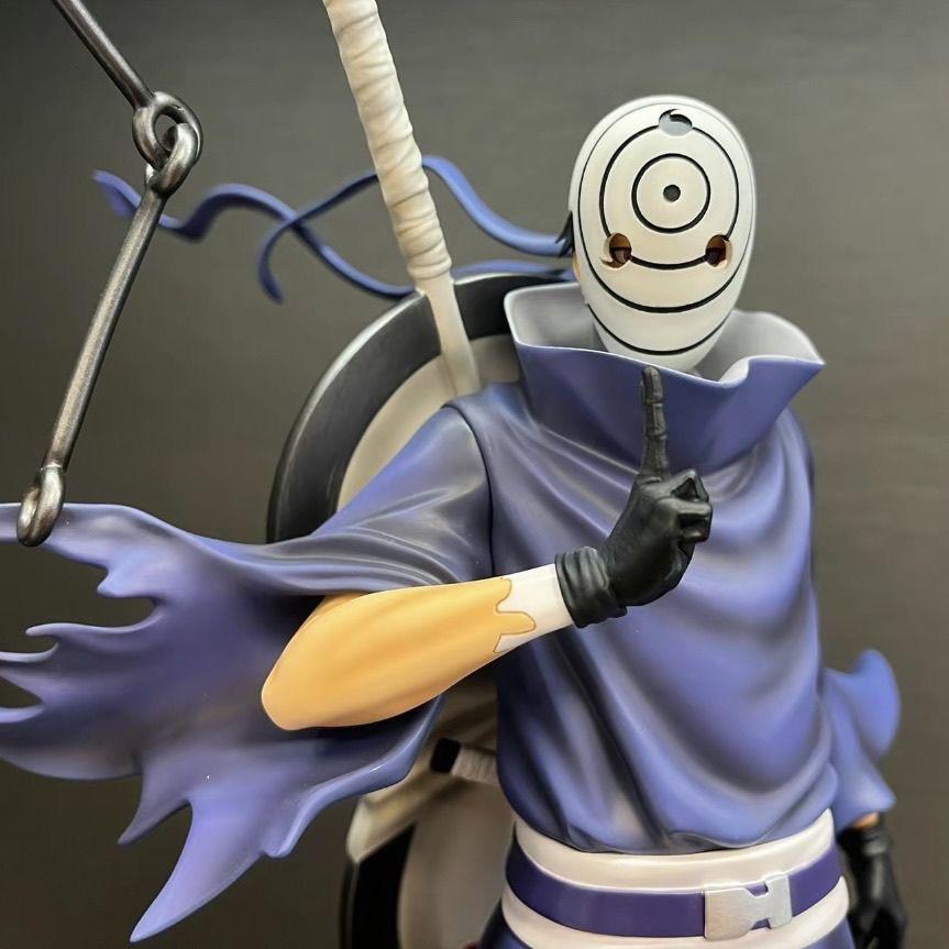 Naruto Anime Handheld Uchiha Obito Anime Statue Collection Model Toy Gift 21cm