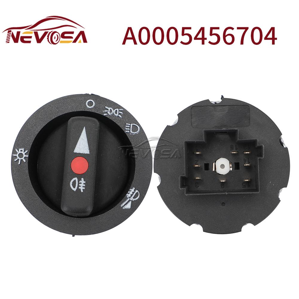 NEVOSA A0005456704 24V For Mercedes Benz ACTROS Headlight Light Switch Square Plug High Performance Headlight Switch A2015400183 A0005456704